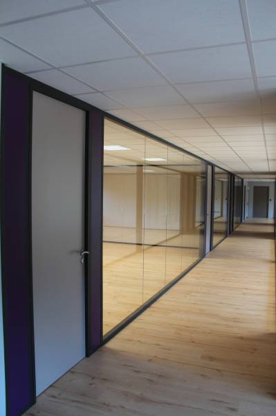 Cloisons de bureaux amovibles vitrée bord à bord Bouches du Rhône